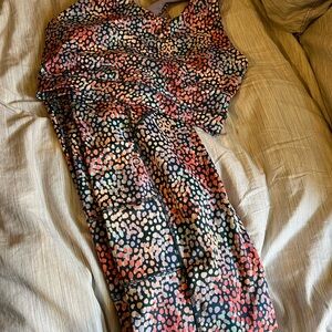 POP FIT Colorful Dot Workout Top and Leggings Set